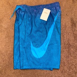 Nike blue swim trunk